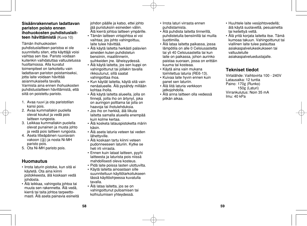 Panasonic EH2511 User Manual | Page 30 / 49