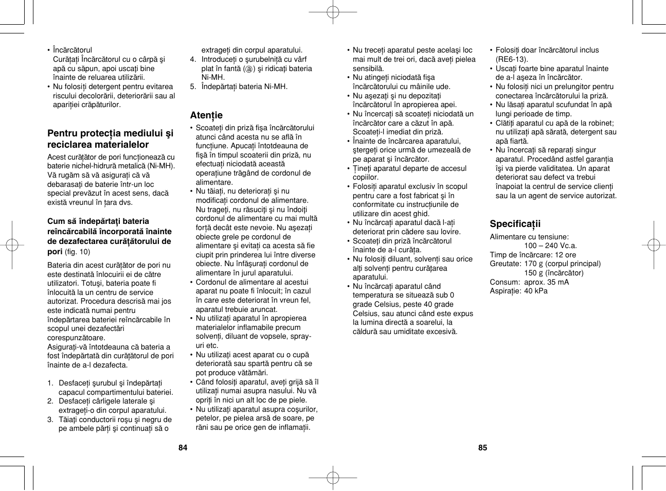 Panasonic EH2511 User Manual | Page 43 / 49