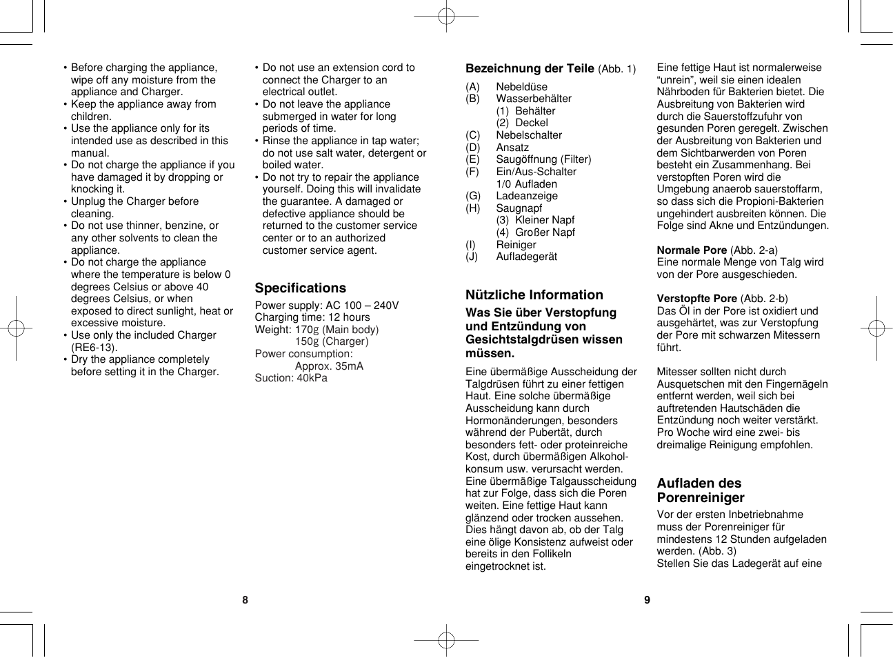 Panasonic EH2511 User Manual | Page 5 / 49