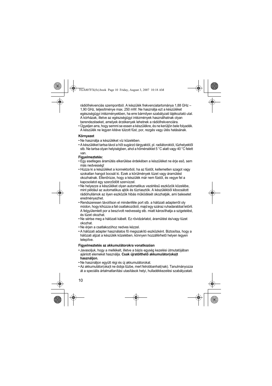 Panasonic KXTGA807FX User Manual | Page 10 / 36