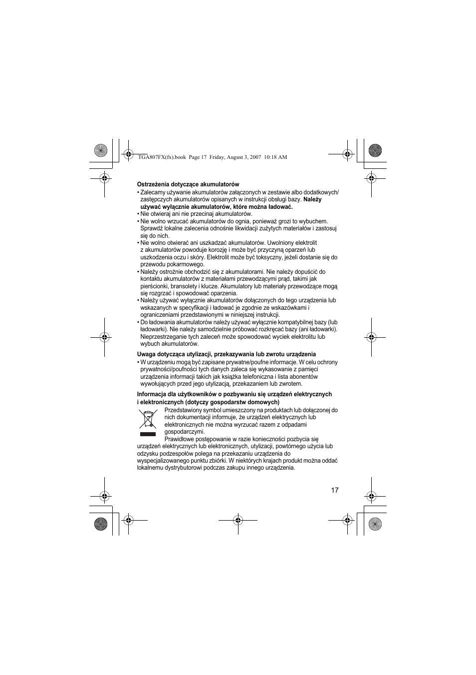 Panasonic KXTGA807FX User Manual | Page 17 / 36