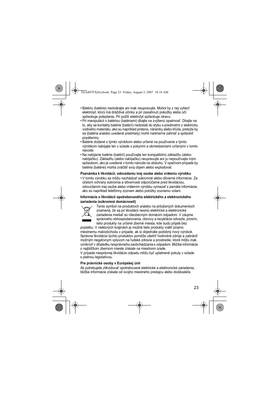 Panasonic KXTGA807FX User Manual | Page 23 / 36