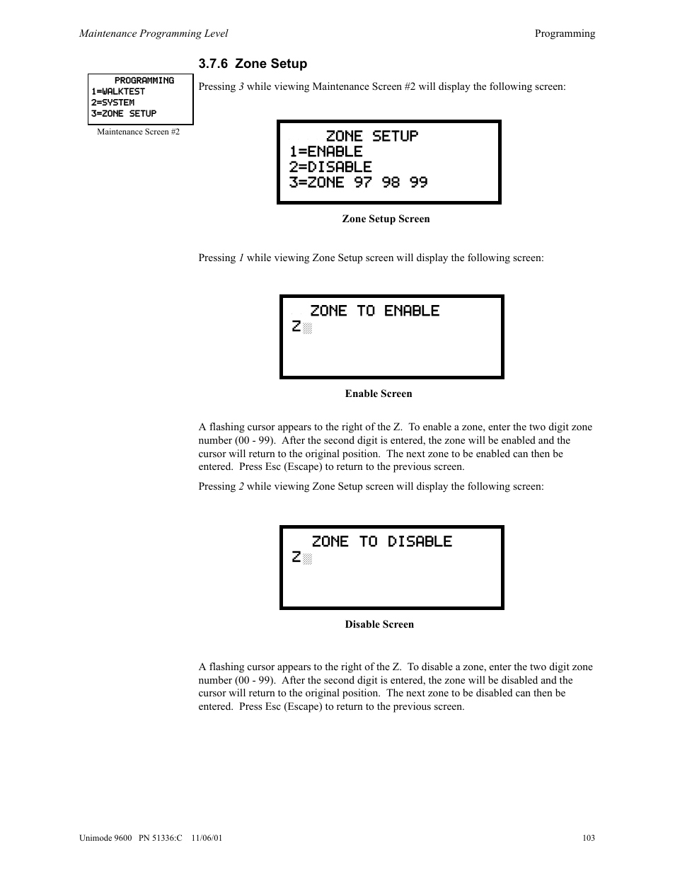 ADT Security Services Unimode 9600 User Manual | Page 103 / 148