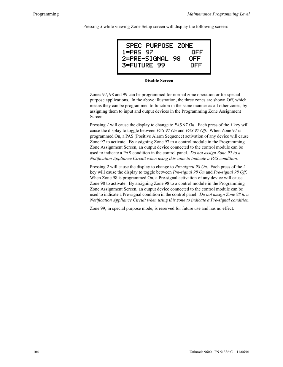 ADT Security Services Unimode 9600 User Manual | Page 104 / 148