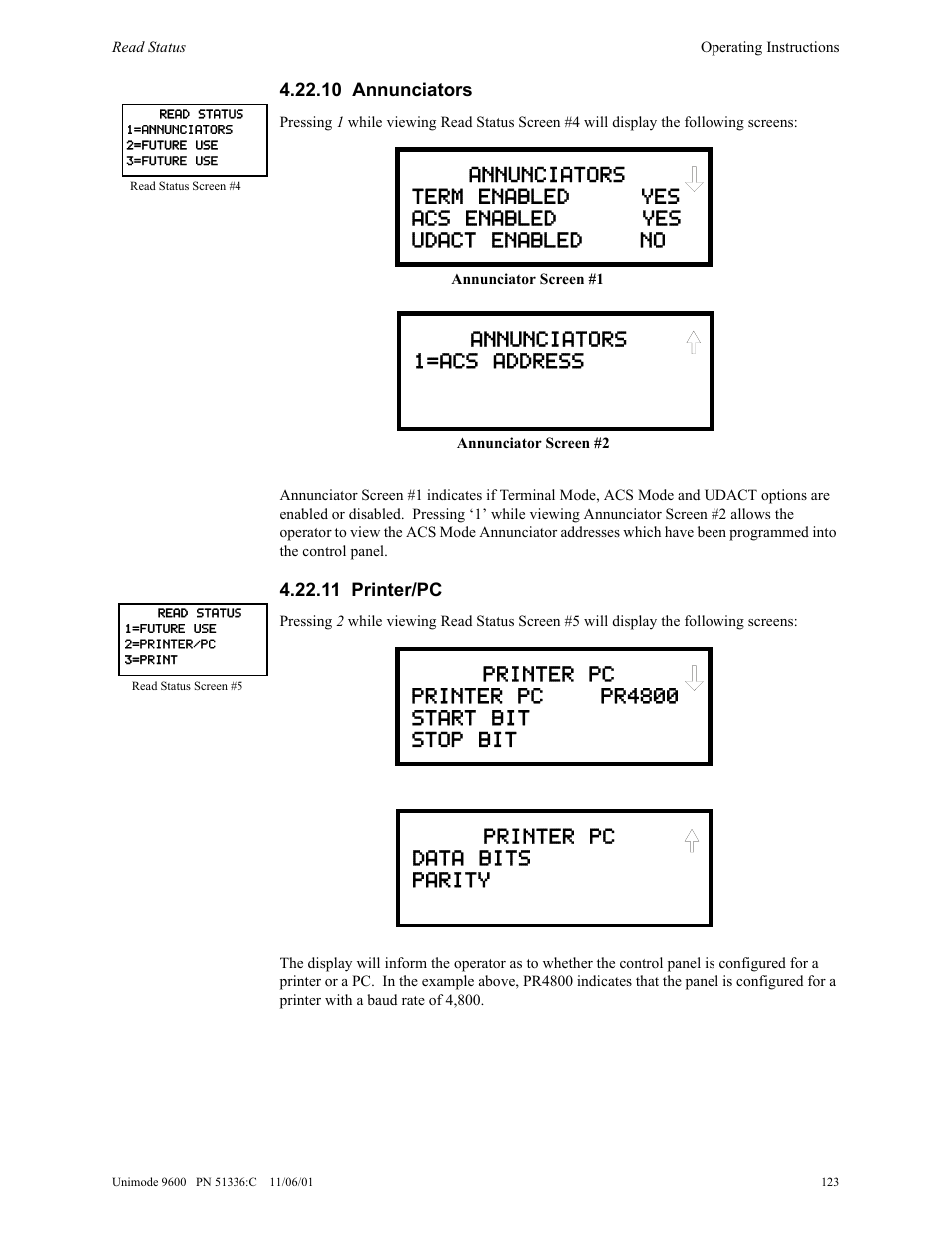 ADT Security Services Unimode 9600 User Manual | Page 123 / 148