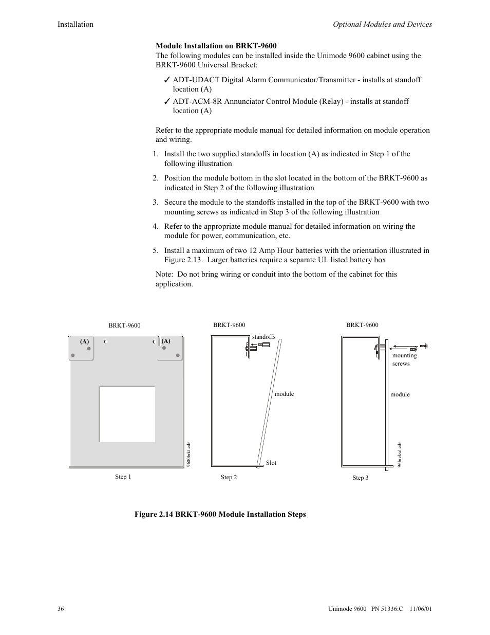 ADT Security Services Unimode 9600 User Manual | Page 36 / 148