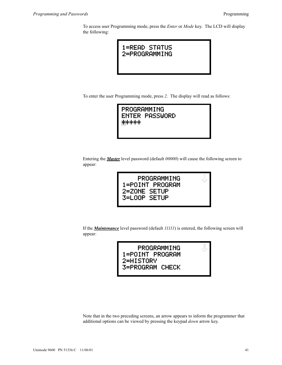ADT Security Services Unimode 9600 User Manual | Page 41 / 148