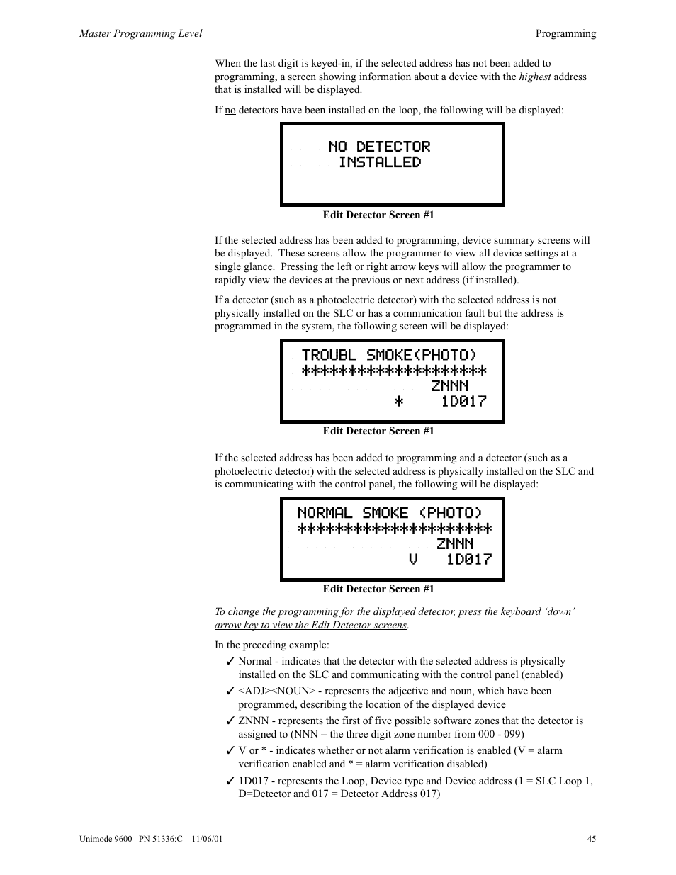 ADT Security Services Unimode 9600 User Manual | Page 45 / 148