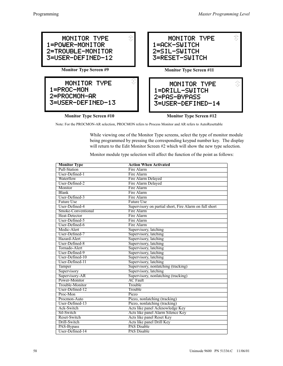 ADT Security Services Unimode 9600 User Manual | Page 58 / 148