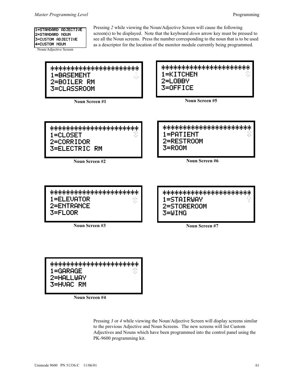 ADT Security Services Unimode 9600 User Manual | Page 61 / 148