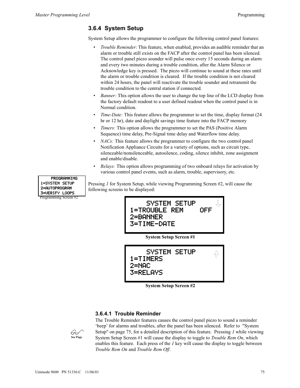 ADT Security Services Unimode 9600 User Manual | Page 75 / 148