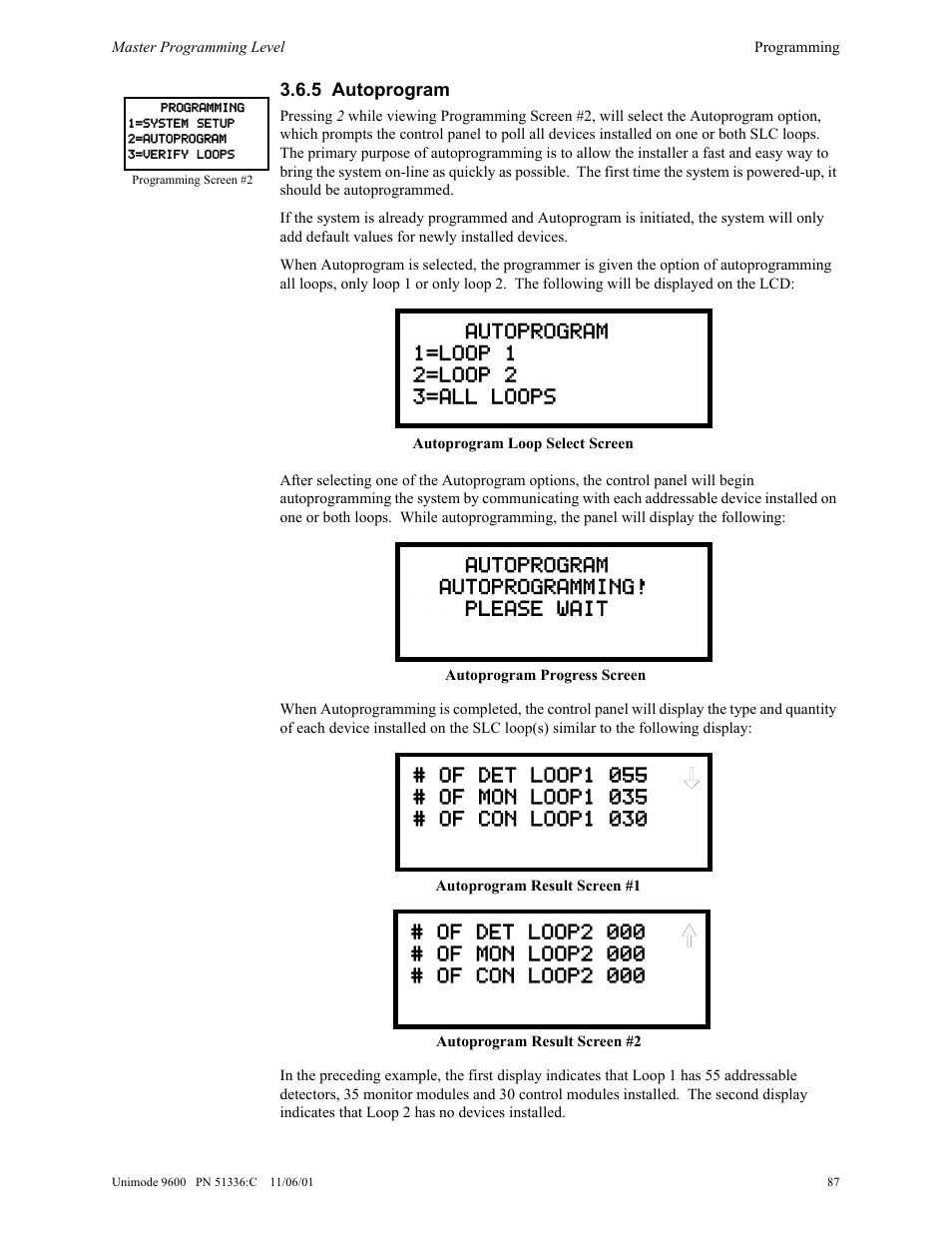 ADT Security Services Unimode 9600 User Manual | Page 87 / 148