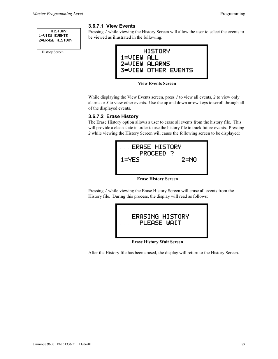 ADT Security Services Unimode 9600 User Manual | Page 89 / 148