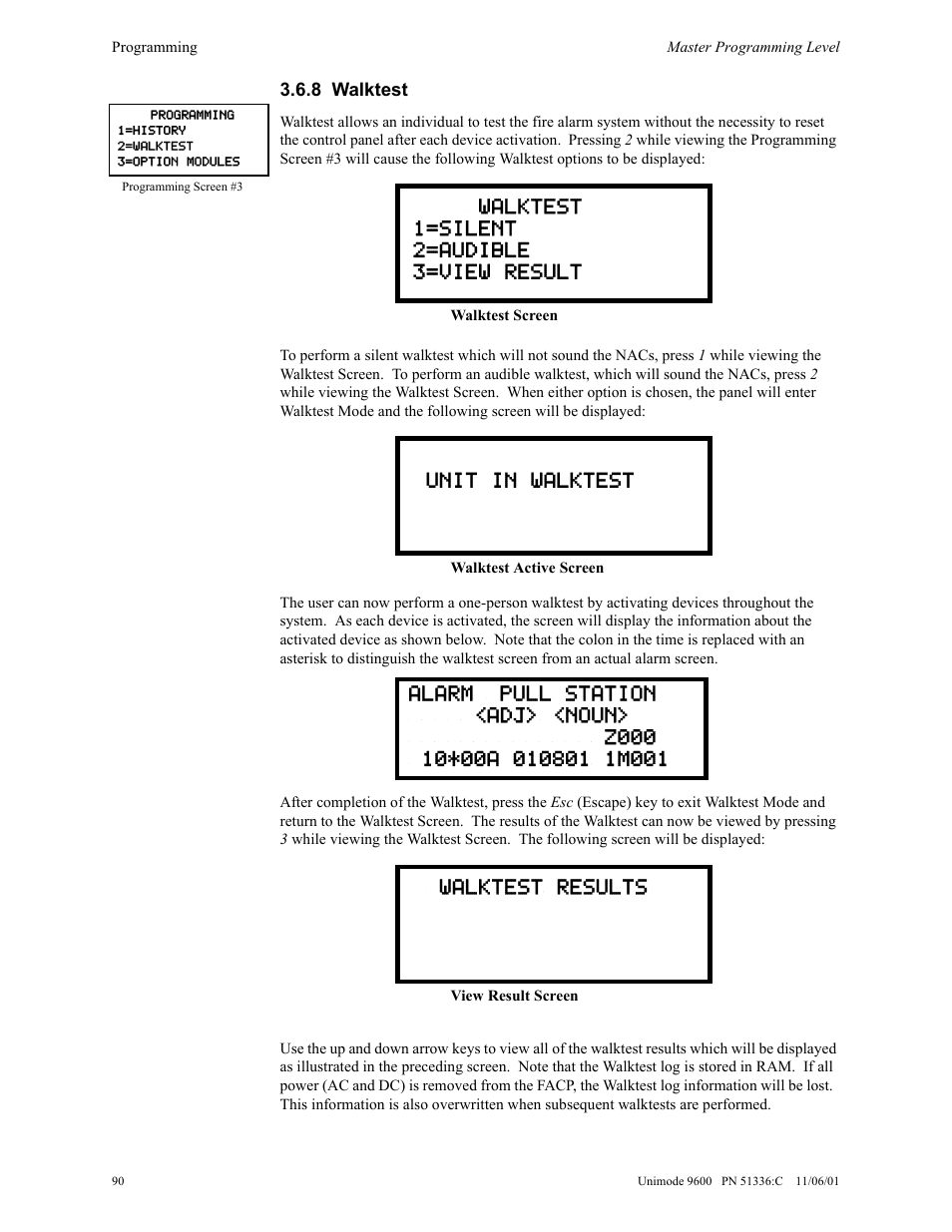 ADT Security Services Unimode 9600 User Manual | Page 90 / 148