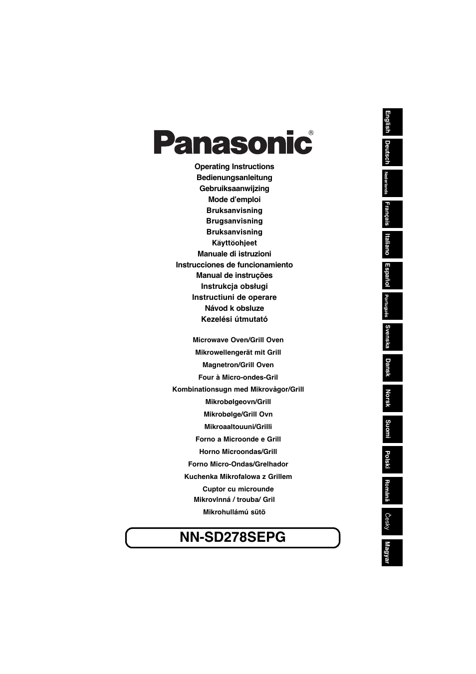 Panasonic NNSD278SEPG User Manual | 212 pages