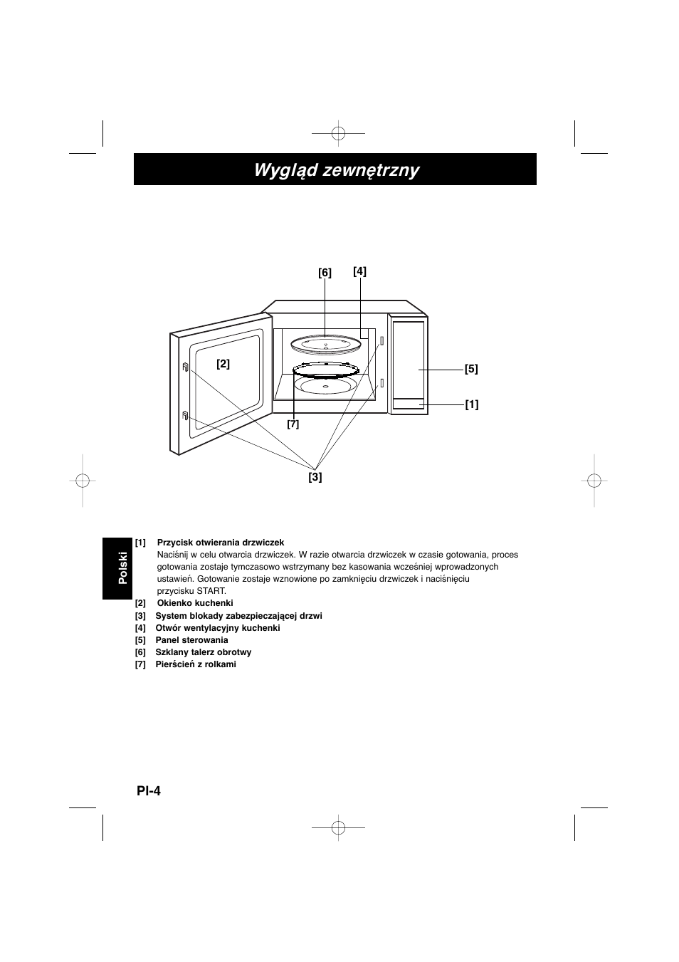 Wygląd zewnętrzny, Pl-4 | Panasonic NNSD278SEPG User Manual | Page 160 / 212
