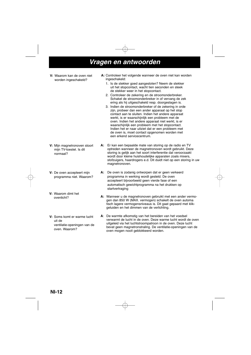 Vragen en antwoorden, Ni-12 | Panasonic NNSD278SEPG User Manual | Page 42 / 212