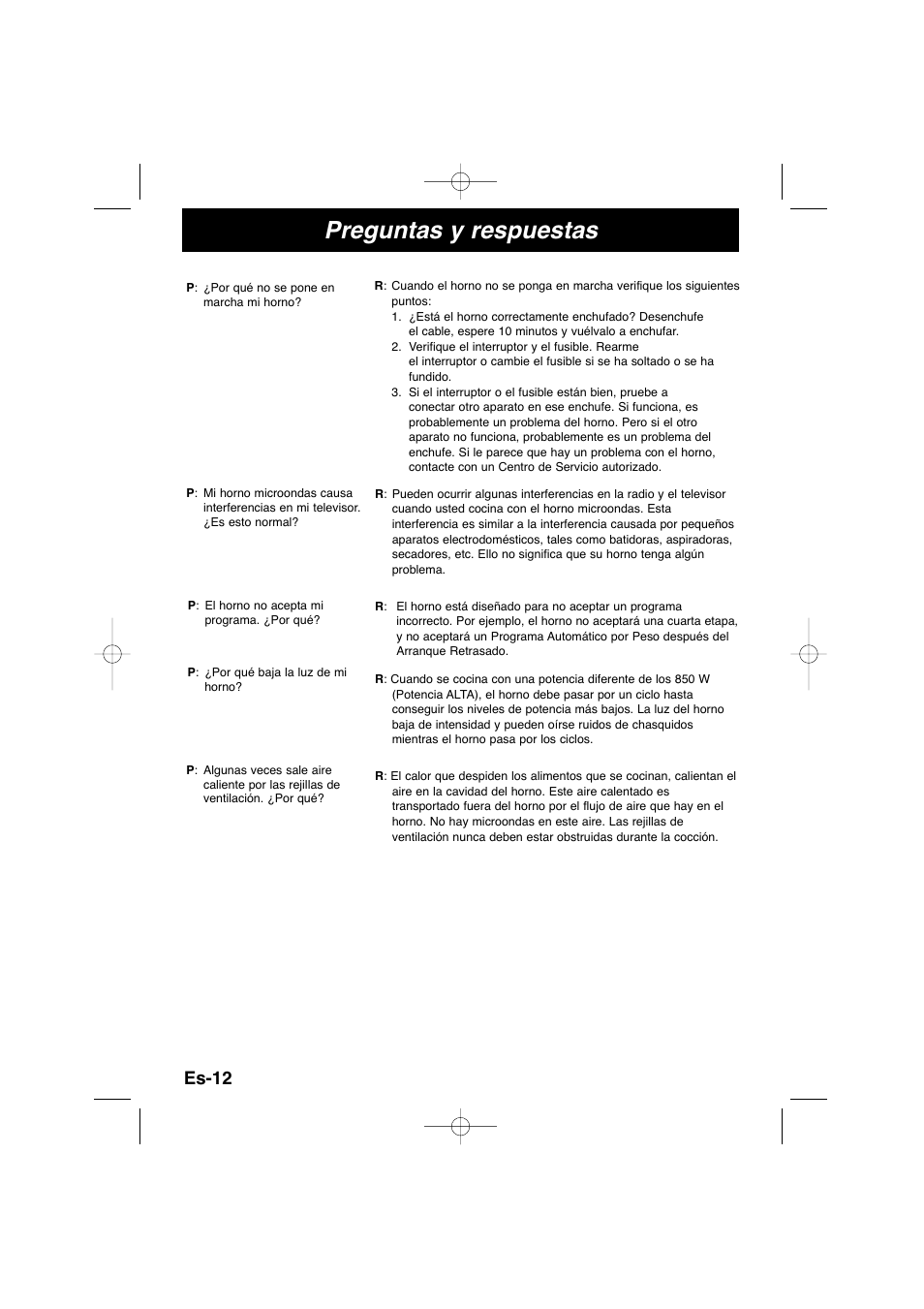 Preguntas y respuestas, Es-12 | Panasonic NNSD278SEPG User Manual | Page 84 / 212