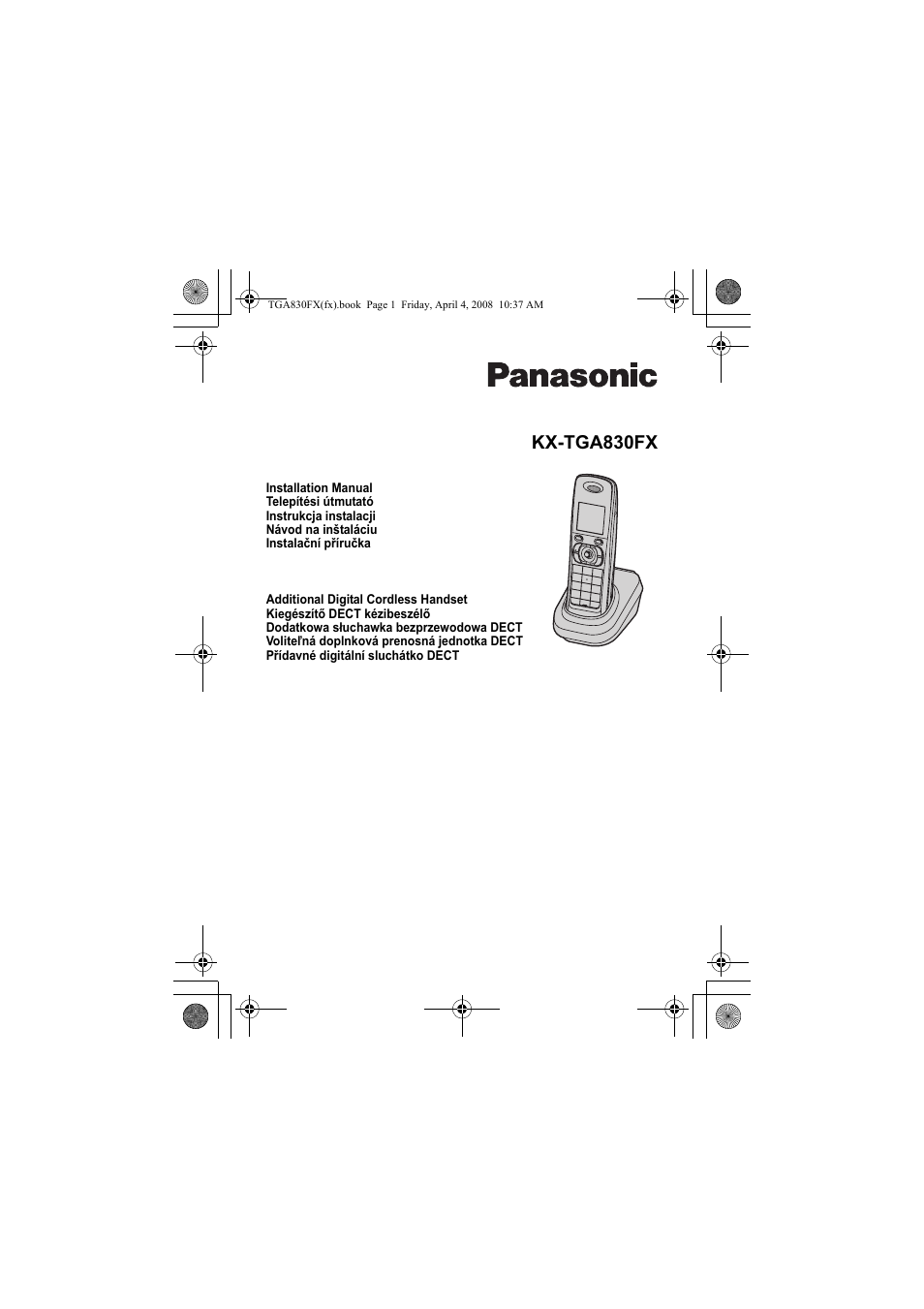 Panasonic KXTGA830FX User Manual | 36 pages