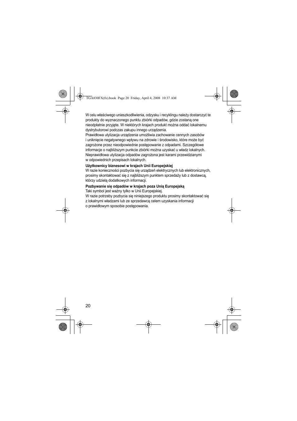 Panasonic KXTGA830FX User Manual | Page 20 / 36