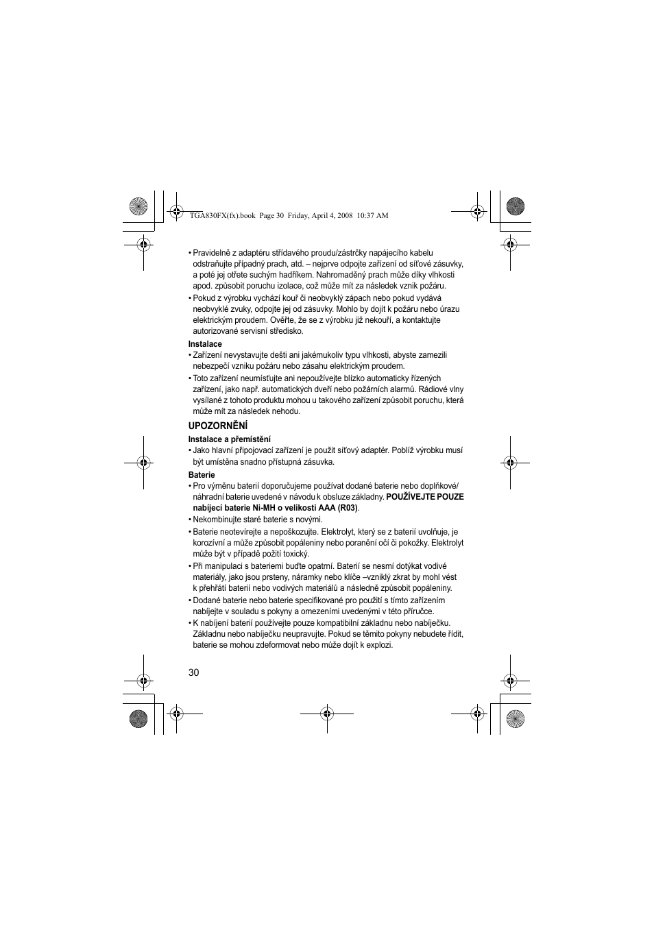 Panasonic KXTGA830FX User Manual | Page 30 / 36