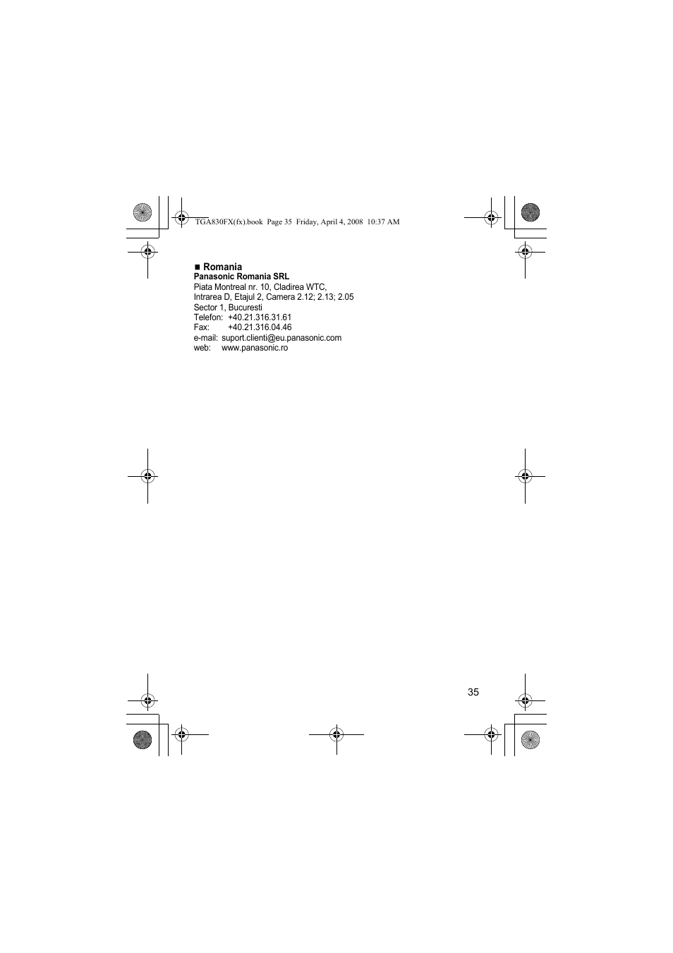 Panasonic KXTGA830FX User Manual | Page 35 / 36