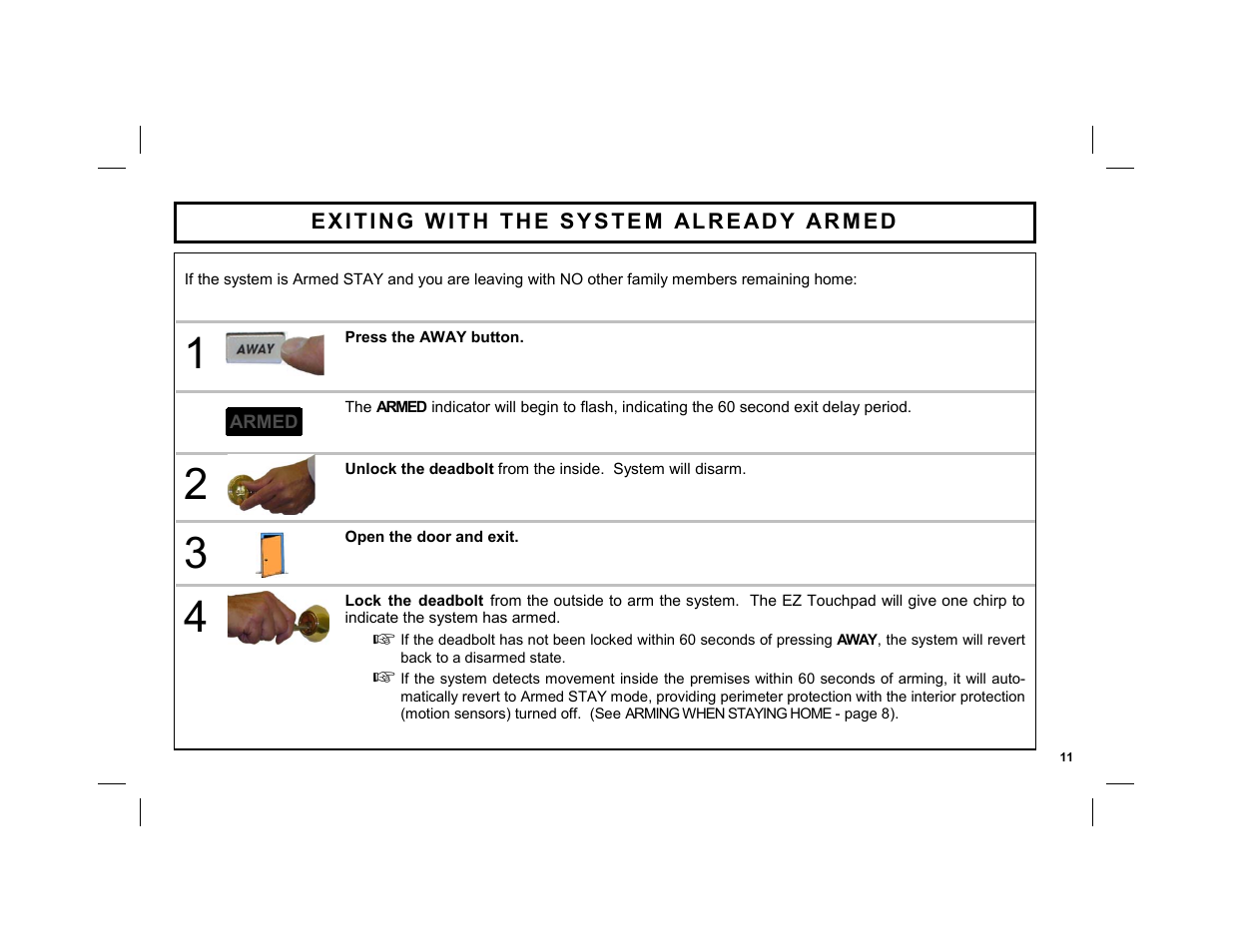 ADT Security Services EZ User Manual | Page 11 / 28