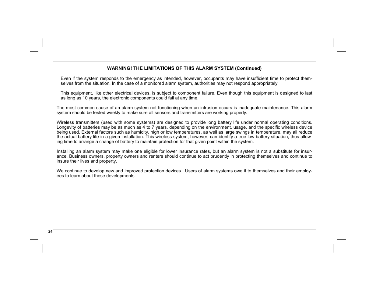 ADT Security Services EZ User Manual | Page 24 / 28