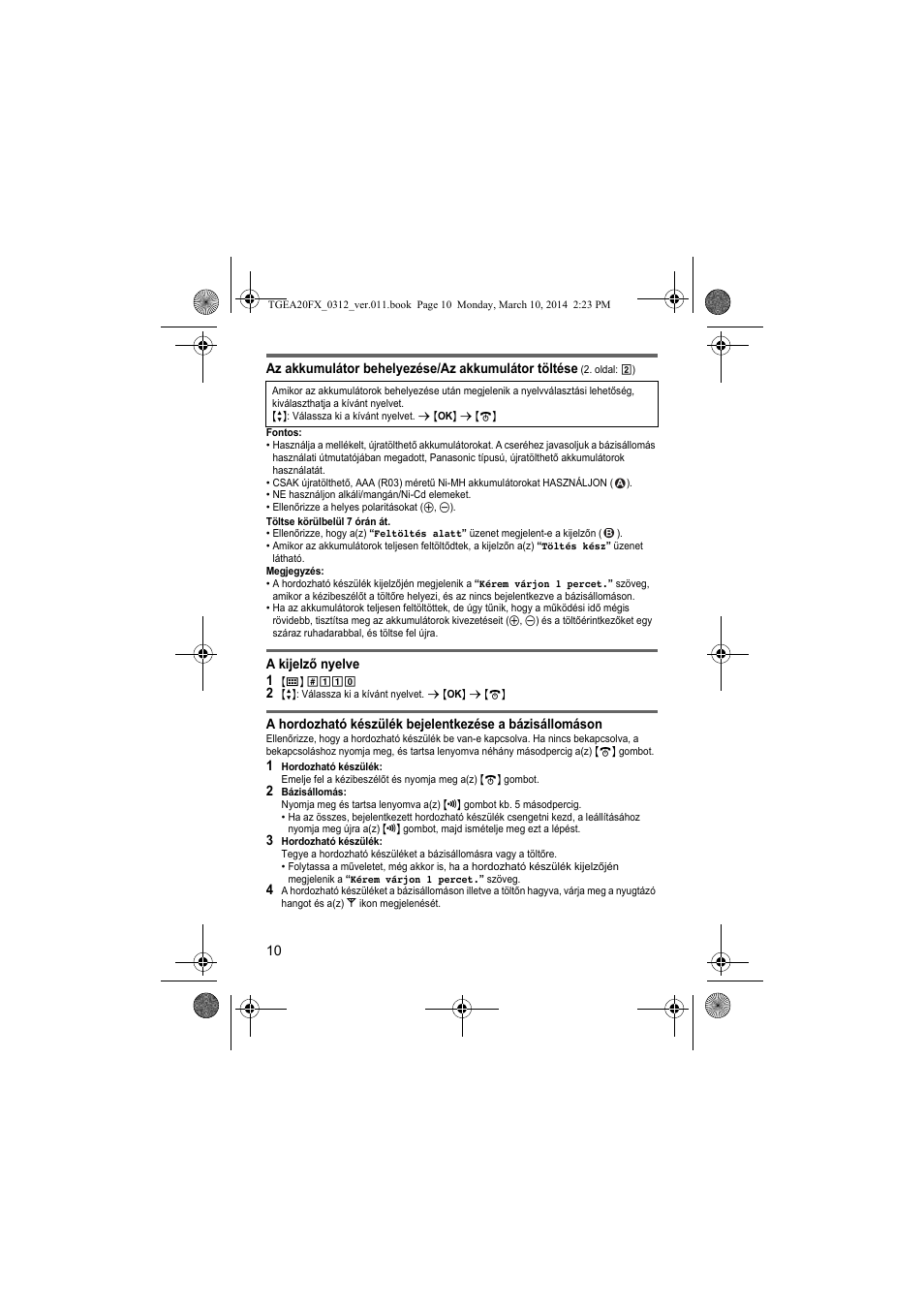 Panasonic KXTGEA20FX User Manual | Page 10 / 76