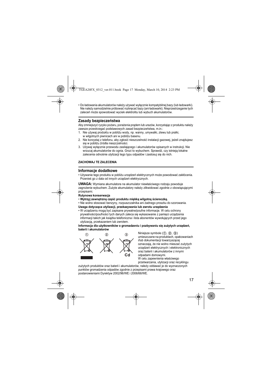 Panasonic KXTGEA20FX User Manual | Page 17 / 76