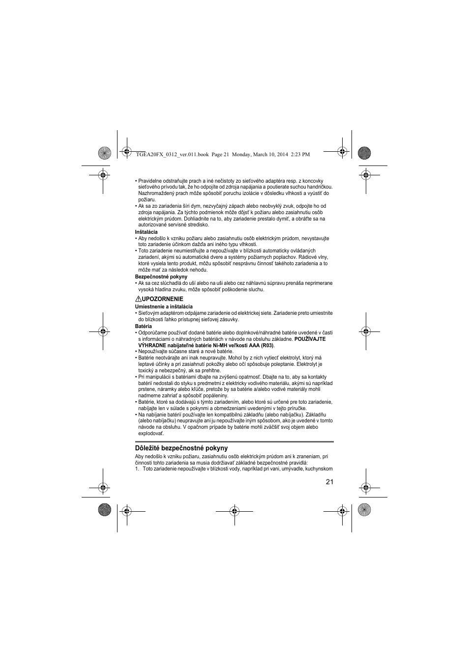 Panasonic KXTGEA20FX User Manual | Page 21 / 76