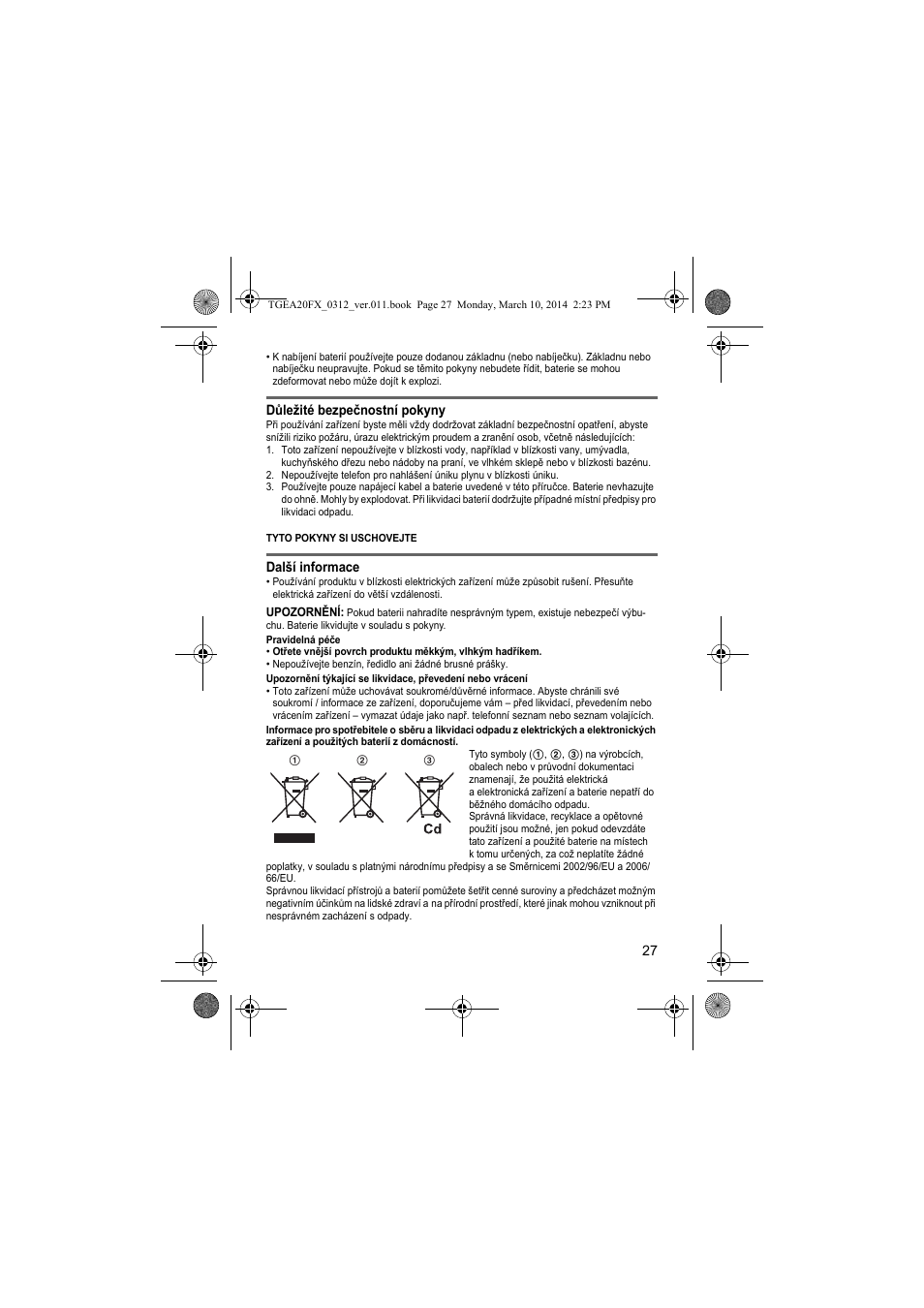 Panasonic KXTGEA20FX User Manual | Page 27 / 76