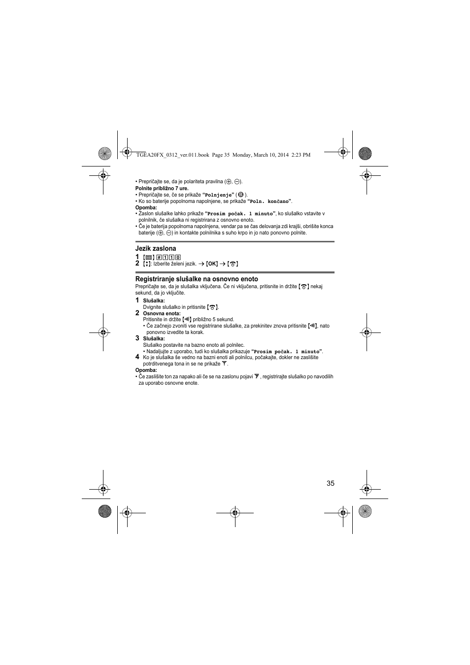 Panasonic KXTGEA20FX User Manual | Page 35 / 76