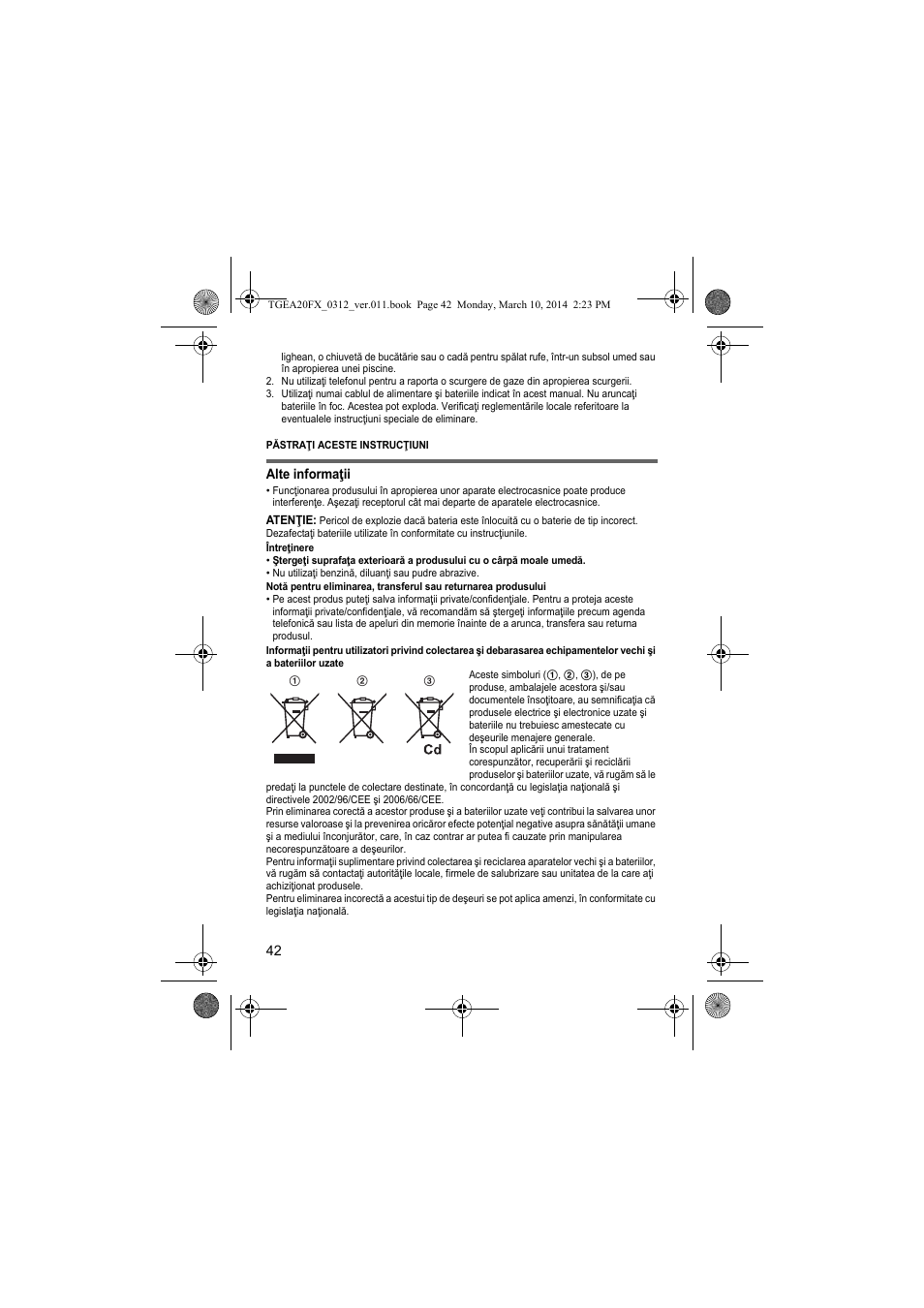 Panasonic KXTGEA20FX User Manual | Page 42 / 76