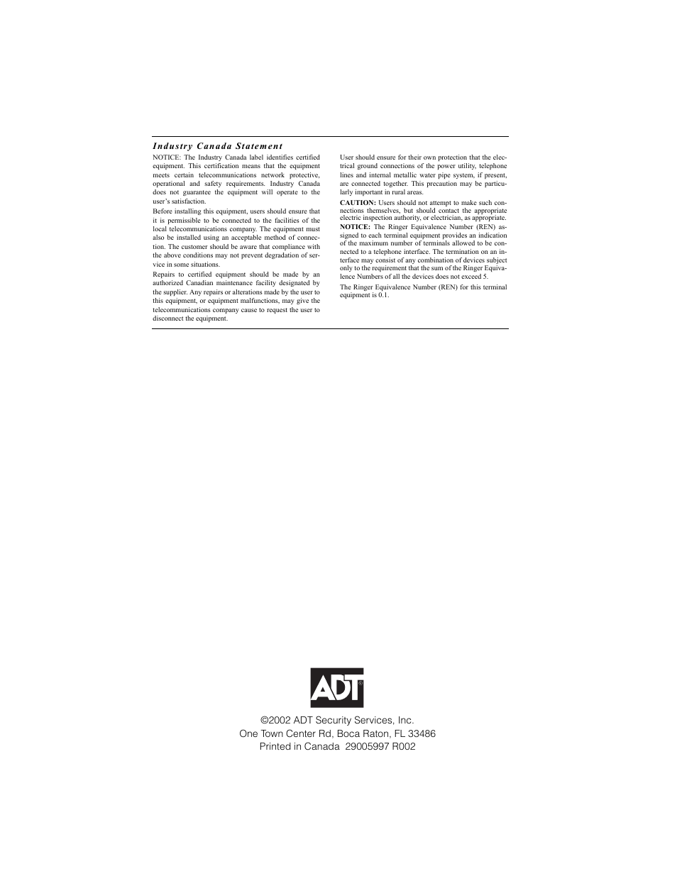 ADT Security Services PremisePro none User Manual | Page 32 / 32