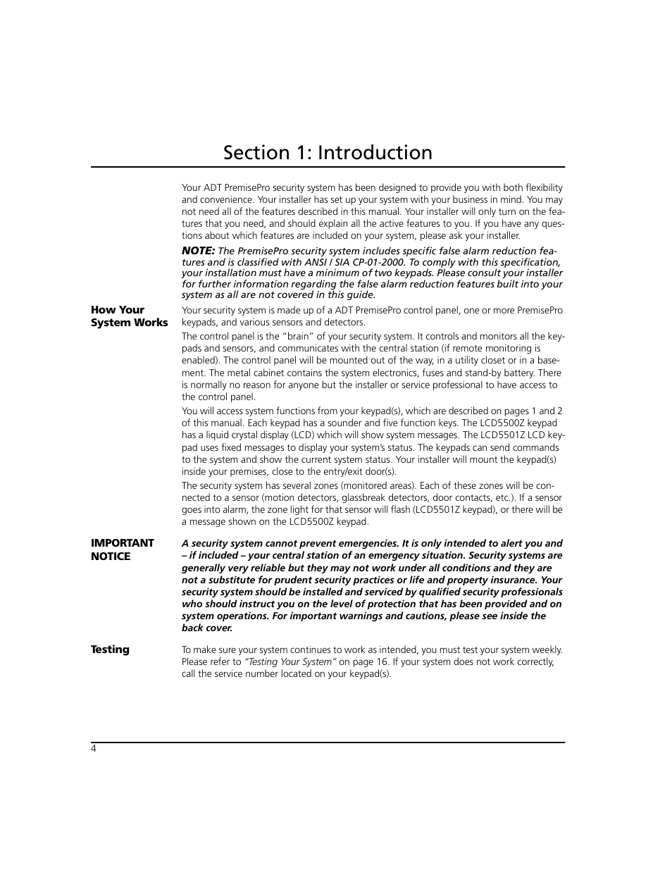 ADT Security Services PremisePro none User Manual | Page 8 / 32