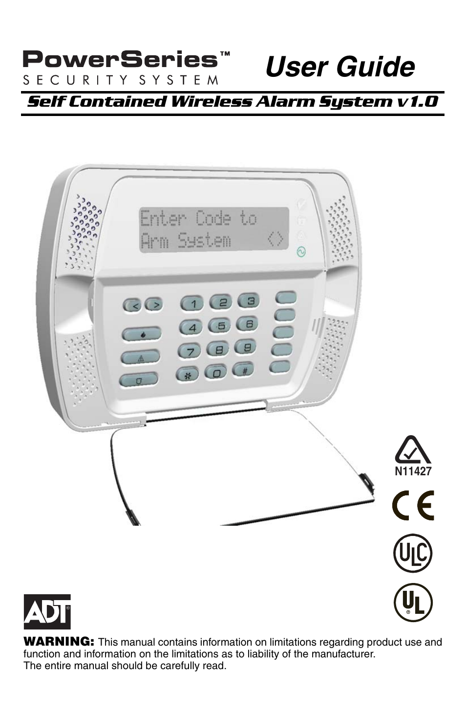 ADT Security Services PowerSeries SCW9047-433 User Manual | 20 pages