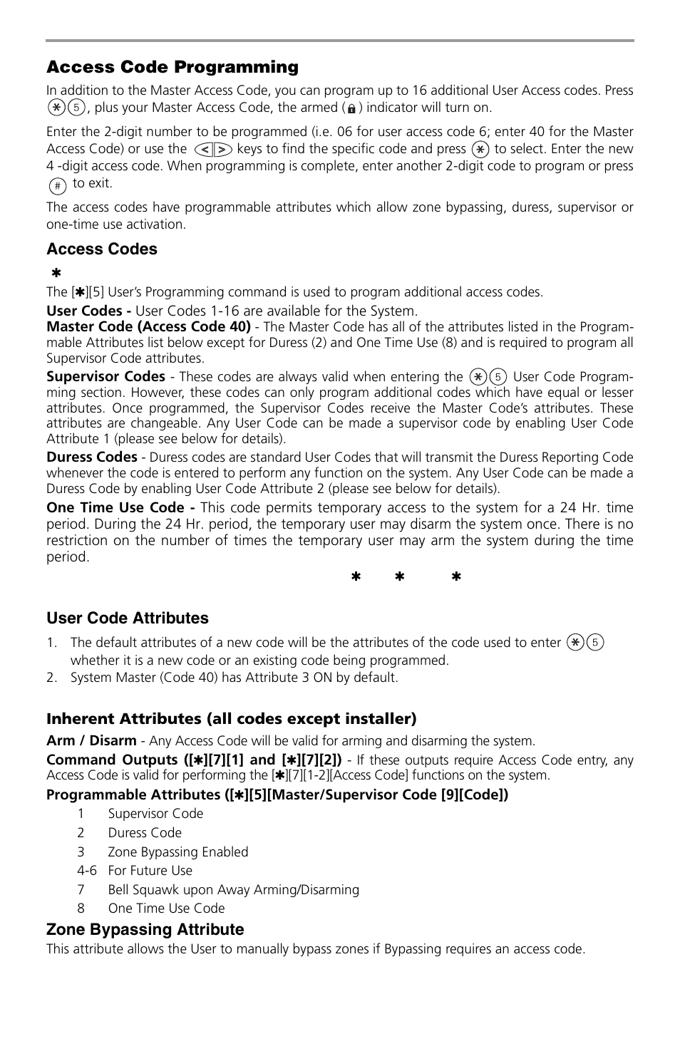 Access code programming | ADT Security Services PowerSeries SCW9047-433 User Manual | Page 11 / 20