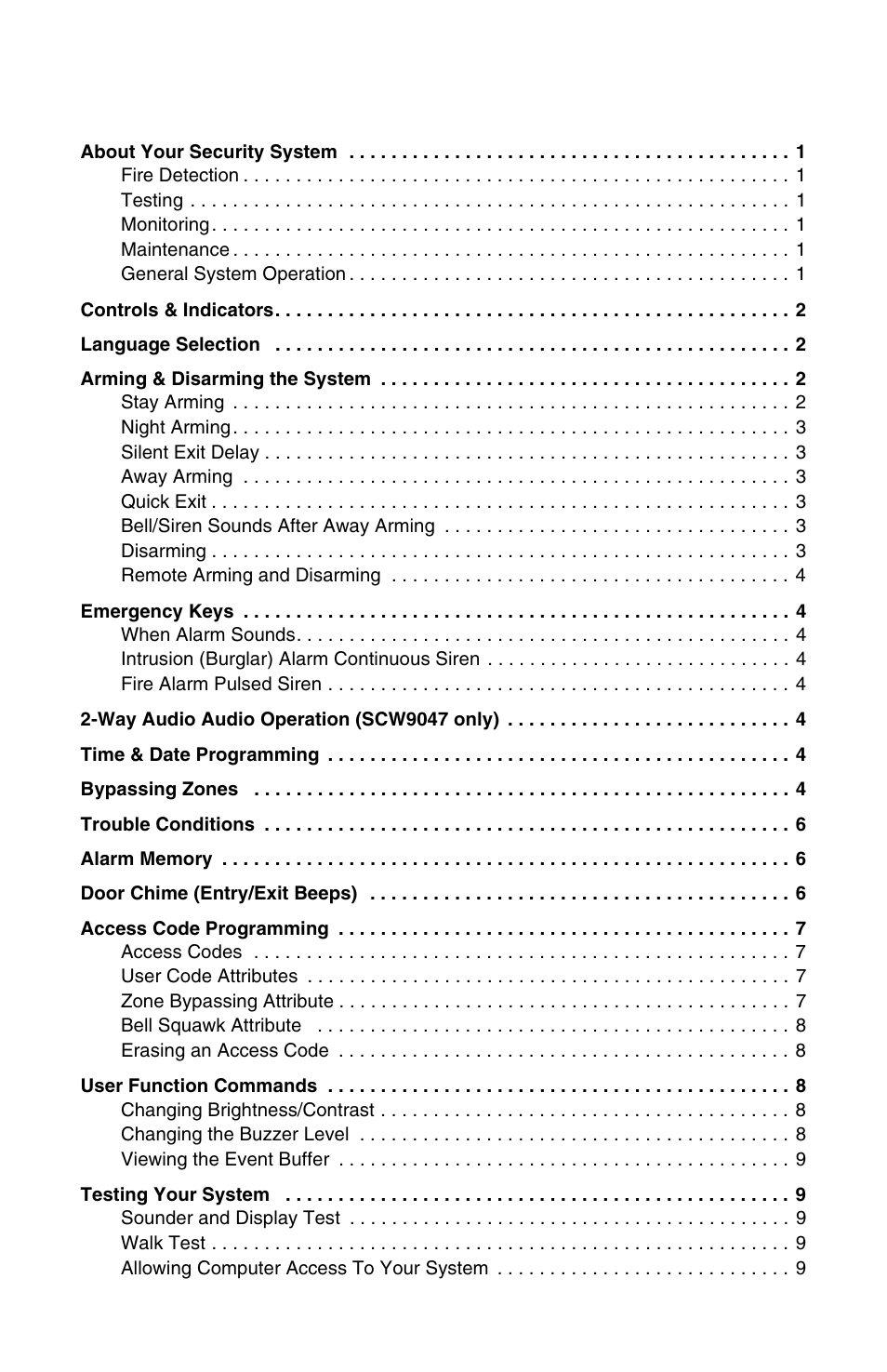 ADT Security Services PowerSeries SCW9047-433 User Manual | Page 3 / 20