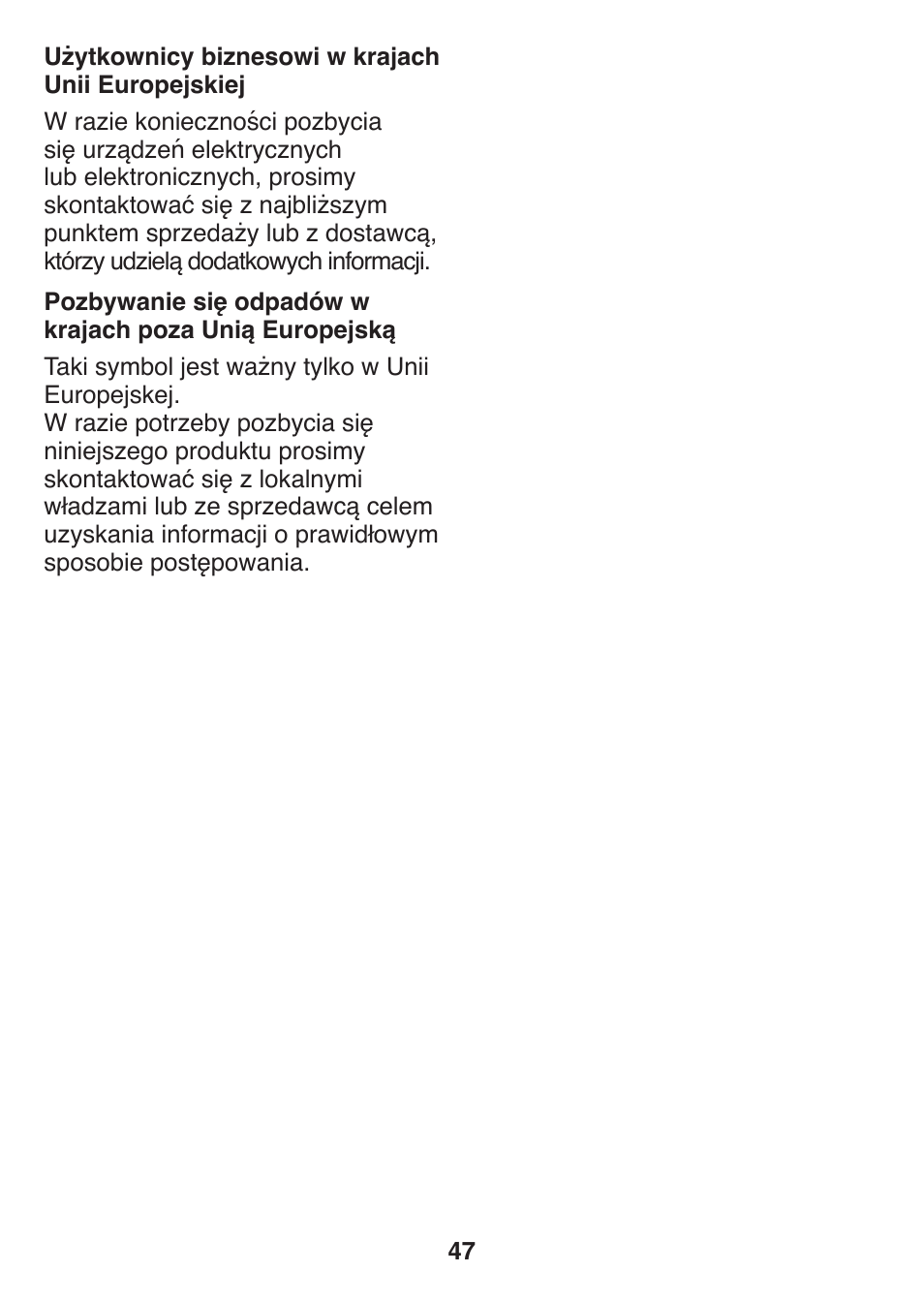 Panasonic ES2401 User Manual | Page 47 / 64