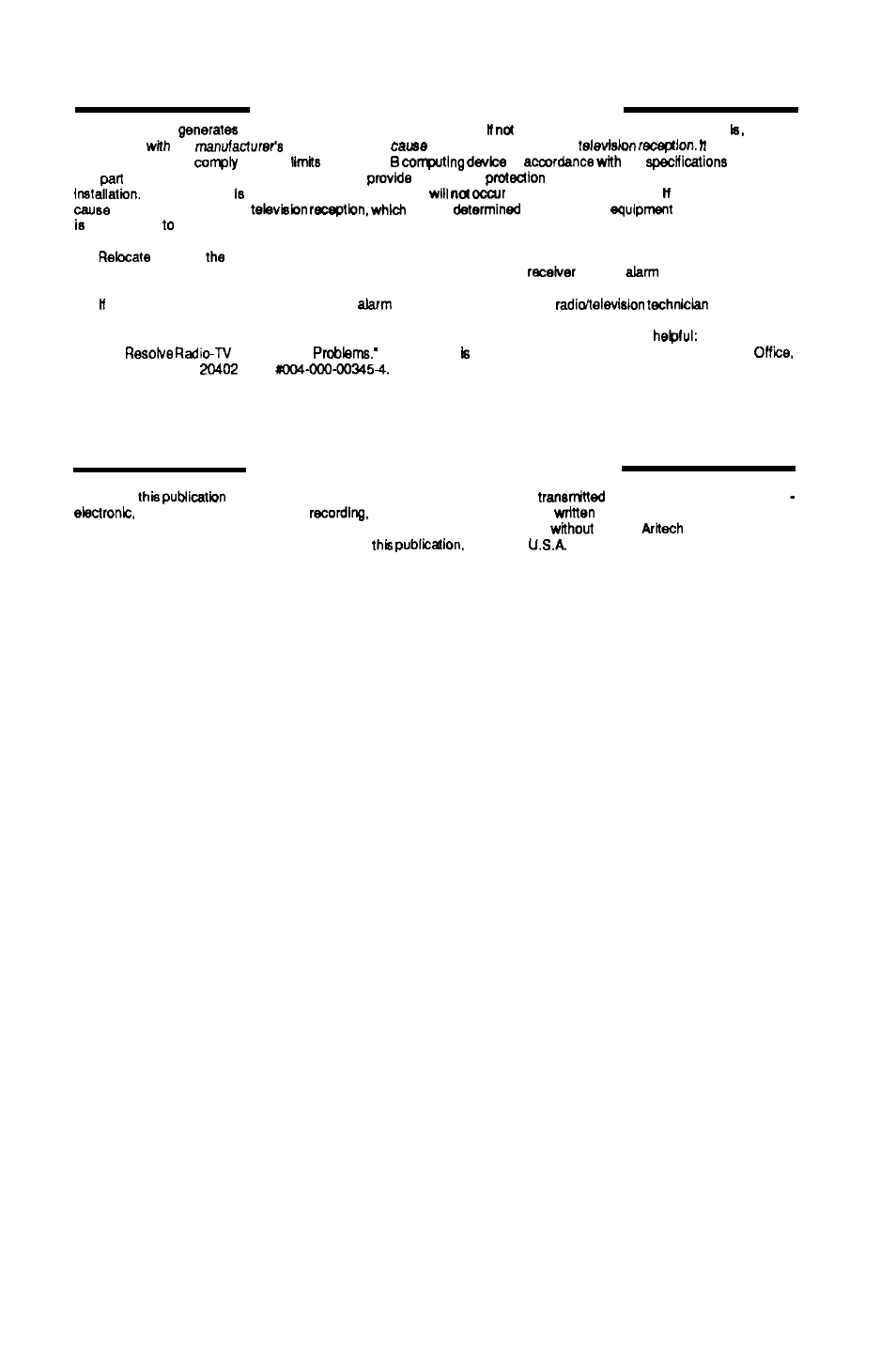 Fcc compliance, All rights reserved | ADT Security Services Safewatch Plus Enterpreneur Security Systems User Manual | Page 27 / 28