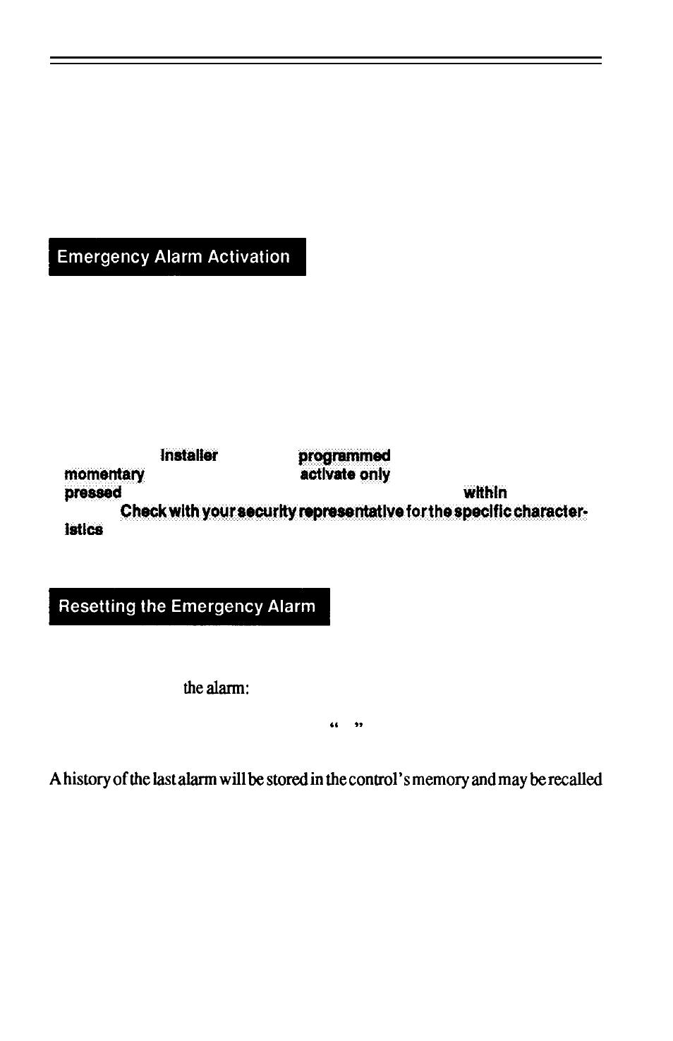 Keypad panics, The emergency keypad panic alarms | ADT Security Services Safewatch Plus Enterpreneur Security Systems User Manual | Page 9 / 28
