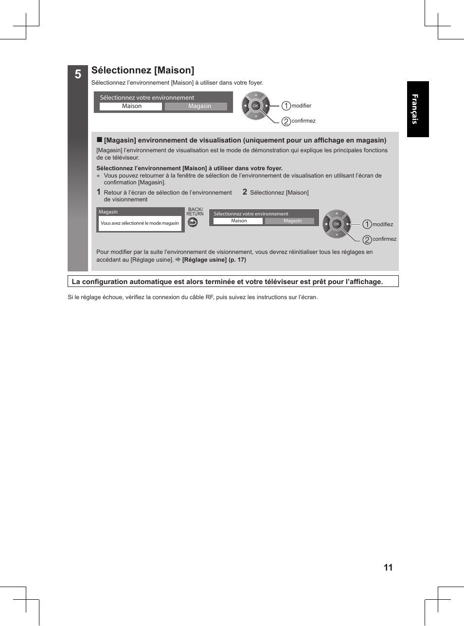 Sélectionnez [maison | Panasonic TX32A400E User Manual | Page 131 / 302
