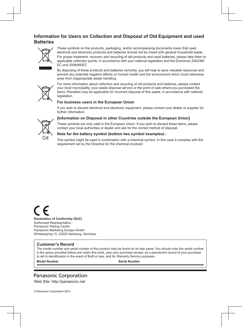Panasonic TX32A400E User Manual | Page 20 / 302