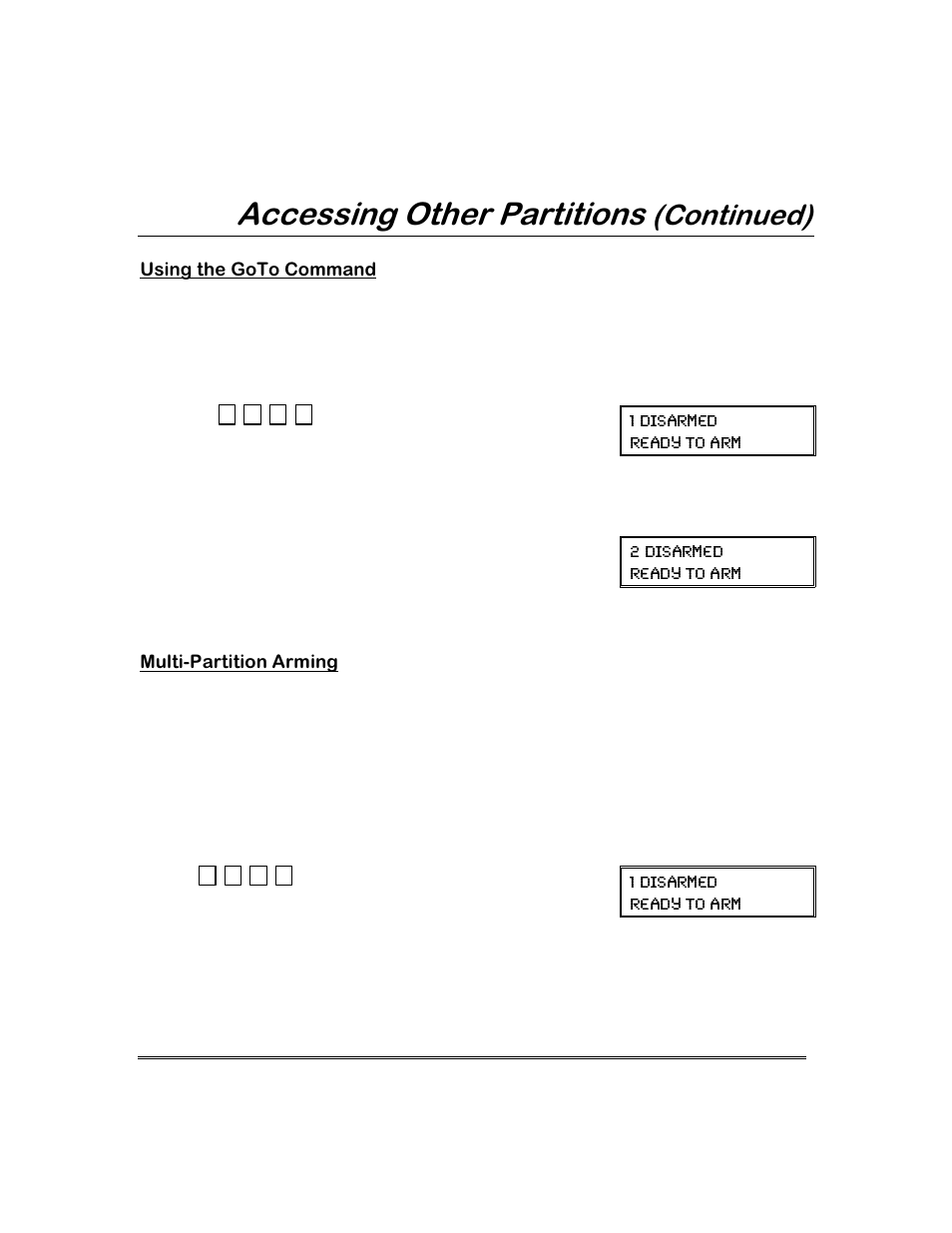 Ffhvvlqj2wkhu3duwlwlrqv, Rqwlqxhg | ADT Security Services 3000 User Manual | Page 31 / 56