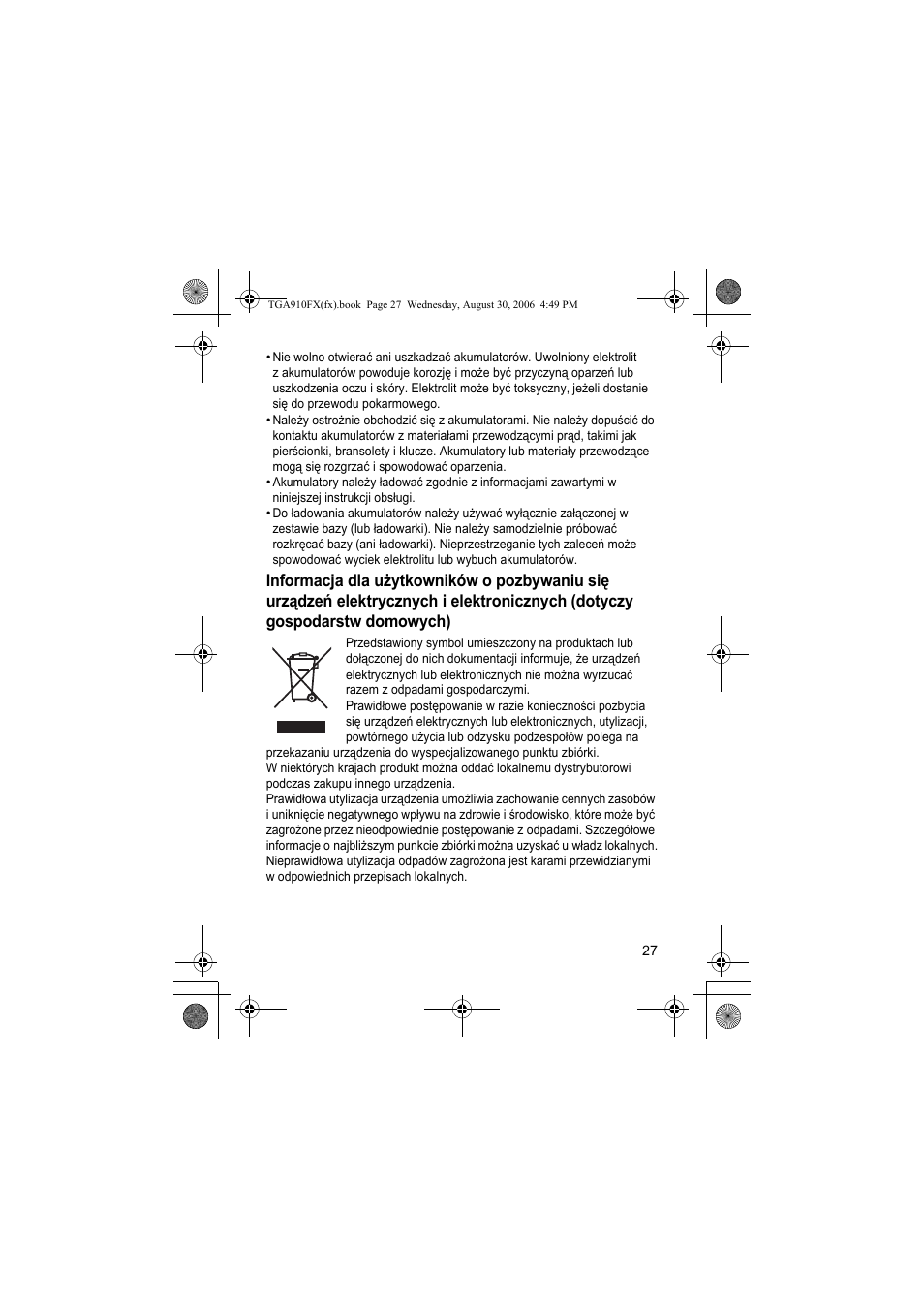 Panasonic KXTGA910FX User Manual | Page 27 / 36