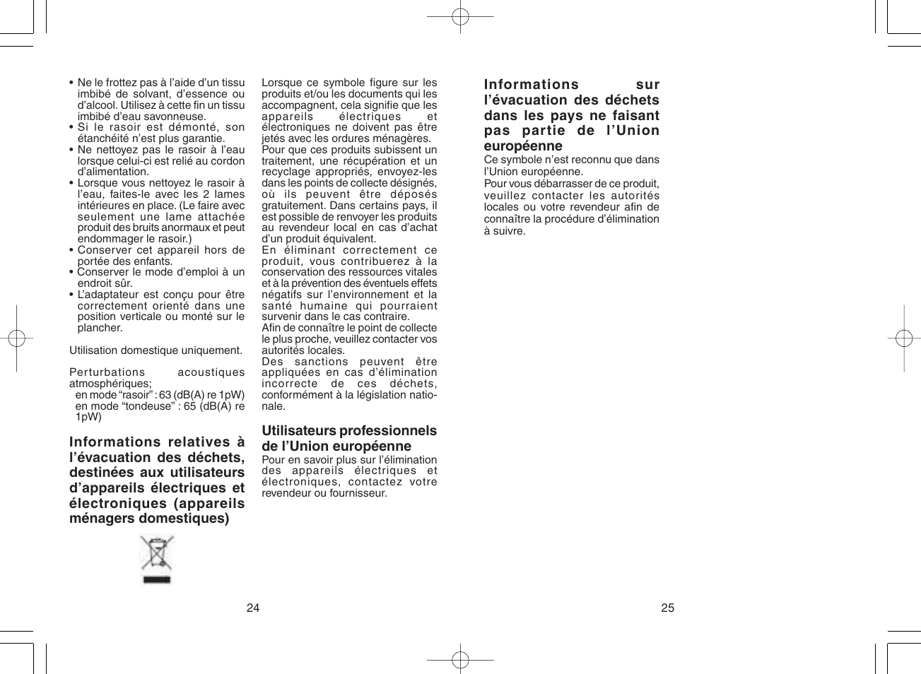 Panasonic ES8807 User Manual | Page 13 / 62