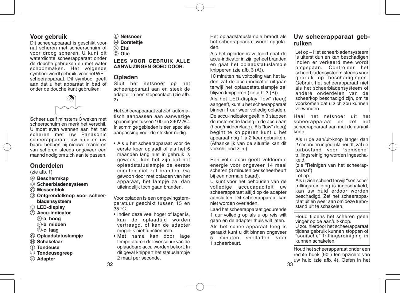 Panasonic ES8807 User Manual | Page 17 / 62