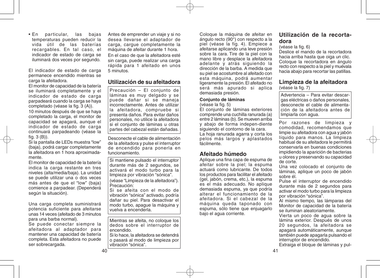 Panasonic ES8807 User Manual | Page 21 / 62