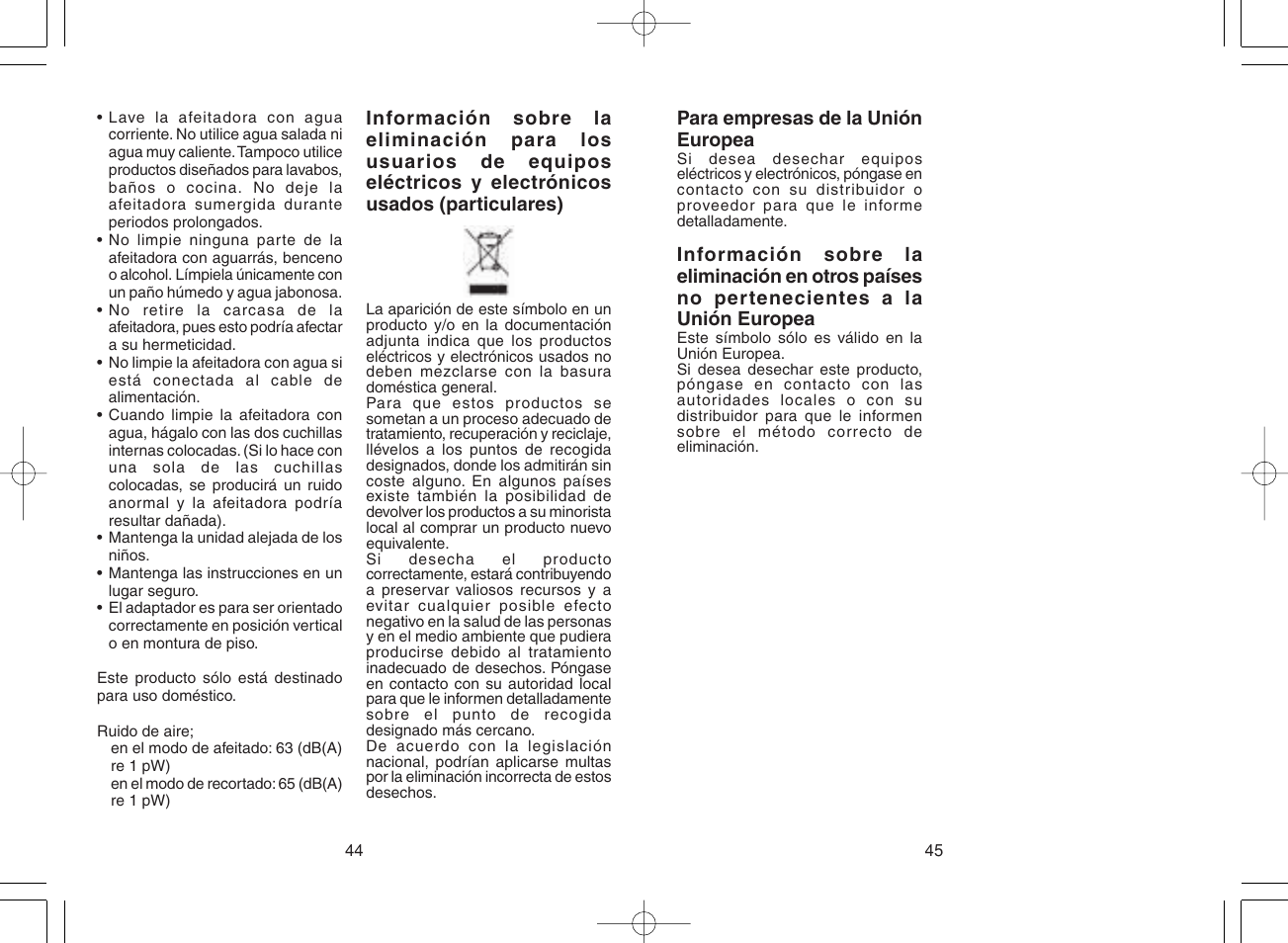 Panasonic ES8807 User Manual | Page 23 / 62